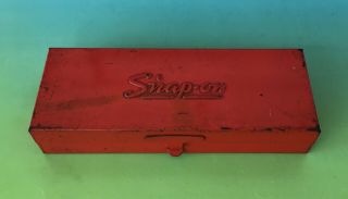 Vintage Snap - On Tools Red Metal 1/4 " Socket Box Kra - 223a