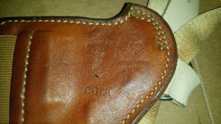 Vintage SAFARILAND 19 Leather SHOULDER HOLSTER Revolver S&W Colt 4 