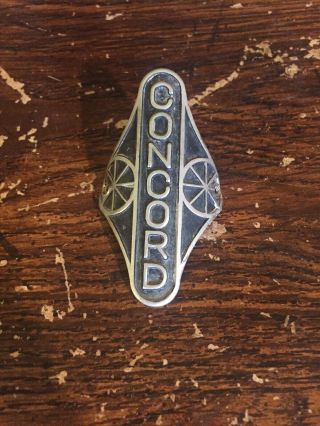 Vintage Concord Bicycle Head Badge Emblem