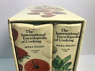 International Encyclopedia Of Cooking 2 Vol Book Set Vgc Vintage 1967 Myra Waldo