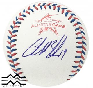 Rockies Charlie Blackmon Autographed 2017 All Star Game Baseball Jsa Auth 3
