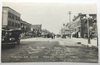 Vintage Real Photo Postcard Kearney,  Nebraska " Central Ave North " 7810 Unposted
