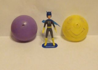 Vintage 1970s " Batgirl " Gum Ball / Vending Machine Plastic Figure & Ball Rare