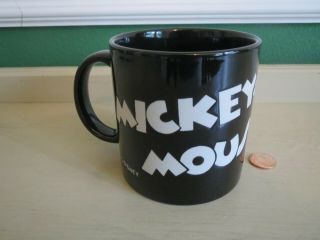 Vintage Disney Parks Etched Mickey Mouse Mug Cup 2