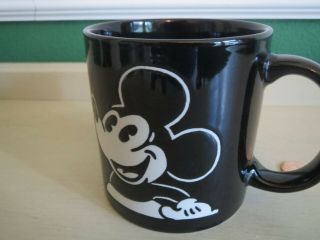 Vintage Disney Parks Etched Mickey Mouse Mug Cup 3