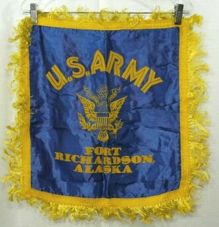 Vintage Us Army Fort Richardson Alaska Mother Sweetheart Pillow Cover
