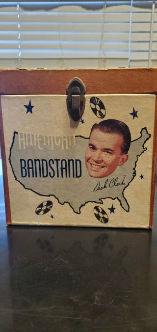 Vintage Dick Clark 45 Rpm Record American Bandstand Carrying Case 1950 