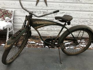 1940s Arnold,  Schwinn & Co.  Chi.  Schwinn Deluxe Autocycle Bike