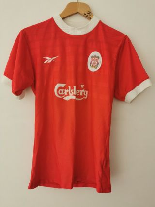 Vintage Liverpool 1998 / 1999 Home Football Shirt Size Youth 34 " / Women 