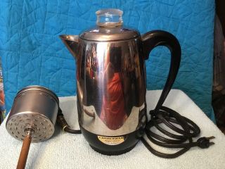 Vintage Faberware Superfast Electric Coffee Pot Percolator 2 - 12 Cup Electric