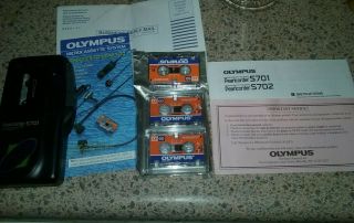 Vintage Olympus Pearlcorder S701 Handheld Cassette Voice Recorder