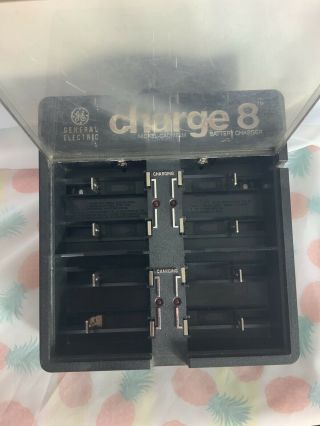 Battery Charger 8 Nickel - Cadmium Rechargeable General Electric Vintage 3