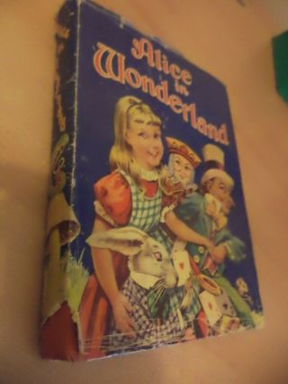 Alice In Wonderland Old Vintage Large Childrens Picture Book Birn Bros Carroll