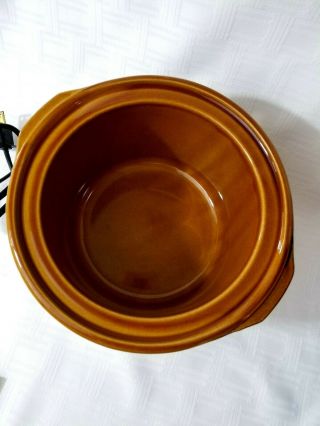 Vintage Rival Crock - ette Crock Pot 1 Qt Mini Slow Cooker Stoneware 3