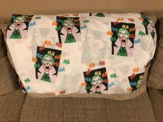 Vintage 1989 Dc Comics " The Joker " Twin Fitted Sheet