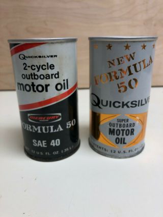 Vintage Mercury Outboard Motor Oil Cans,  16 Oz.