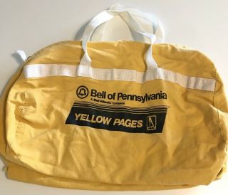 Vintage Bell Of Pennsylvania Yellow Pages Duffle Gym Bag