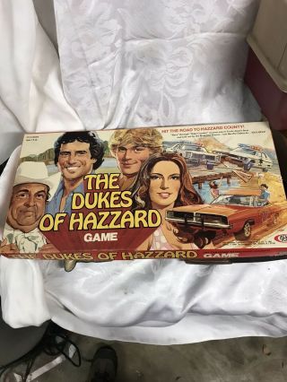 Vintage 1981 Milton Bradley Dukes Of Hazzard Board Game Missing Some Parts