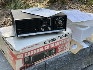 Realistic Trc - 440 Navaho 40ch Am Base Cb Radio - Vintage Orig Box,  Papers