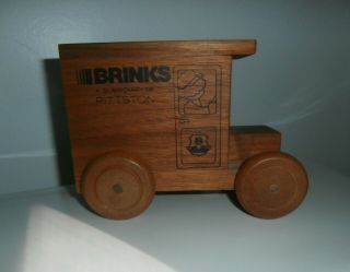 Brinks Wood Bank Music Box Usps Vintage 1984 Toystalgia Plays Happy Days Are,