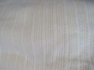 Vintage Acrylic Waffle Weave Satin Binding Blanket Ivory Double 82 