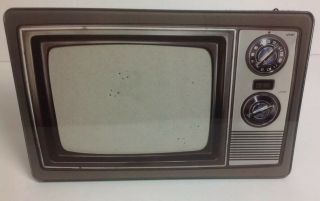Retro 60s Vintage Old Glass Tv Picture Frame 9 " X 6 "