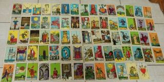 Vintage Tarot Cards 73 In Total