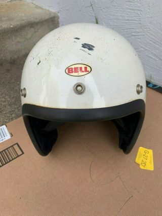 Vintage Bell Open Face Helmet Cafe Chopper 7 1/8 Toptex R - T