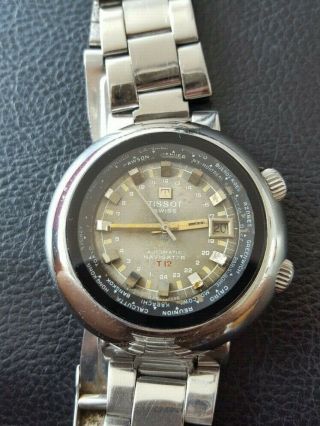 Vintage Tissot Navigator T12 Gmt World Time Wristwatch - Men’s - 1970’s