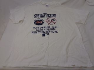 Vintage The Subway Series May 20 - 21 - 22,  2005 Mets/yankees T - Shirt Size Xl