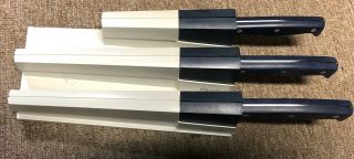 Vintage Wilkinson Sword Knife Set Of 3 Kitchen Knives W/ Self Sharpening Holder