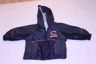 Infant/baby Chicago Bears 12 Months Hooded Jacket (navy Blue) Nfl