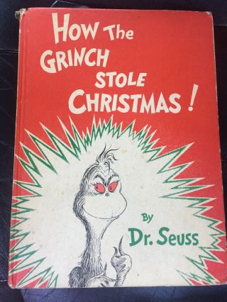 Vintage 1957 Dr.  Seuss,  How The Grinch Stole Christmas,  Hc,  Book,  First Edition