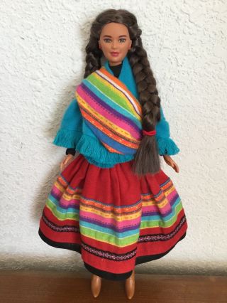 Dolls Of The World Collector Edition Peruvian Barbie Doll