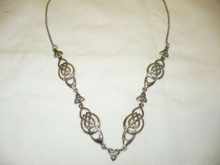 Vintage Solid Silver Charles Rennie Mackintosh Art Nouveau Necklace