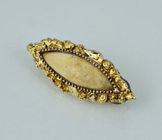 22k 10k Nome Alaska Gold Rush Nugget Antique Pin Brooch Vintage Victorian Suter