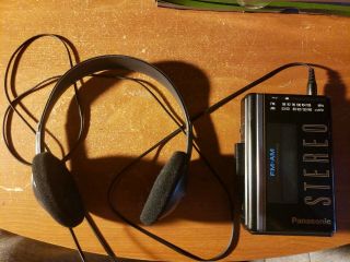 Vintage Panasonic Model Rx - Sa60 Portable Cassette Tape Player Am Fm Radio
