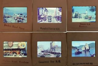 38 X Vintage 35mm Photo Slides Great Professional Tourist Images Hong Kong 1960s