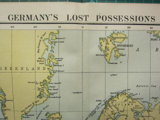 1919 Large Map Germany 