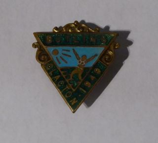 Vintage Enamel Butlins Pin Badge - Clacton 1949