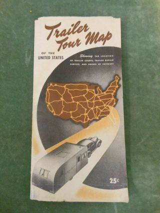 Vintage Trailer Tour Map Of The United States