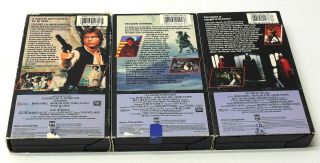 VTG 1990 Star Wars VHS Trilogy CBS FOX Red Label FAST B 2