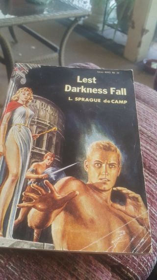 1949 Lest Darkness Fall By L.  Sprague Decamp Galaxy Novel 24