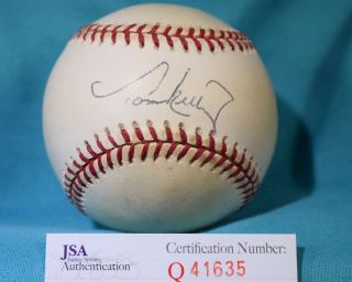 Tom Kelly Twins Jsa Hand Signed American League Autograph Baseball