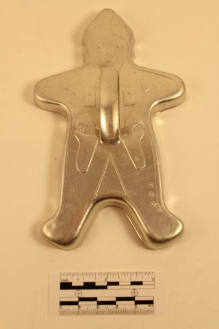 6 Inch Police Cookie Cutter Man With Guns Cop Cookie Cutter Vintage Tin