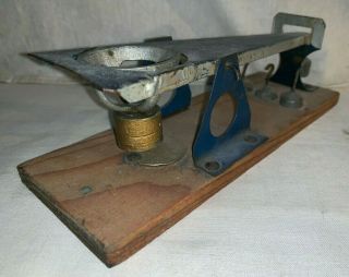 ANTIQUE WHITE LINE EGG GRADER SCALE W/ INSTRUCTIONS & WEIGHTS FARM TOOL 3