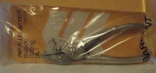 Vintage Sargent Parallel Jaw Action Outside Cutting Plier 102 - 61/2 Old Stock