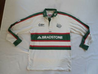 Vintage Leicester Tigers Rugby Jersey Shirt Size Med
