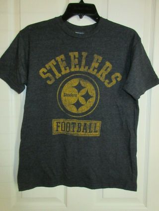 Vintage Pittsburgh Steelers Football T - Shirt Junk Food Adult Medium Mens Womens