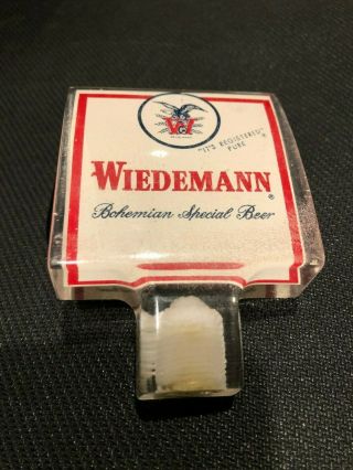 Wiedemann " Bohemian Special Beer " Vintage Beer Tap Handle